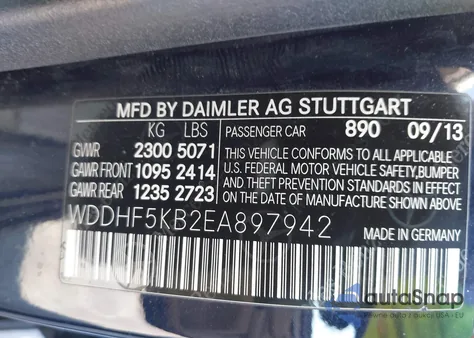 2014 Mercedes-Benz E 350 z USA, uszkodzony, nr VIN WDDHF5KB2EA897942